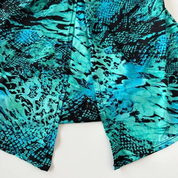 Miraclesuit Off The Scales Love Knot Tankini Swimsuit Top size 12 - Picture 7 of 13